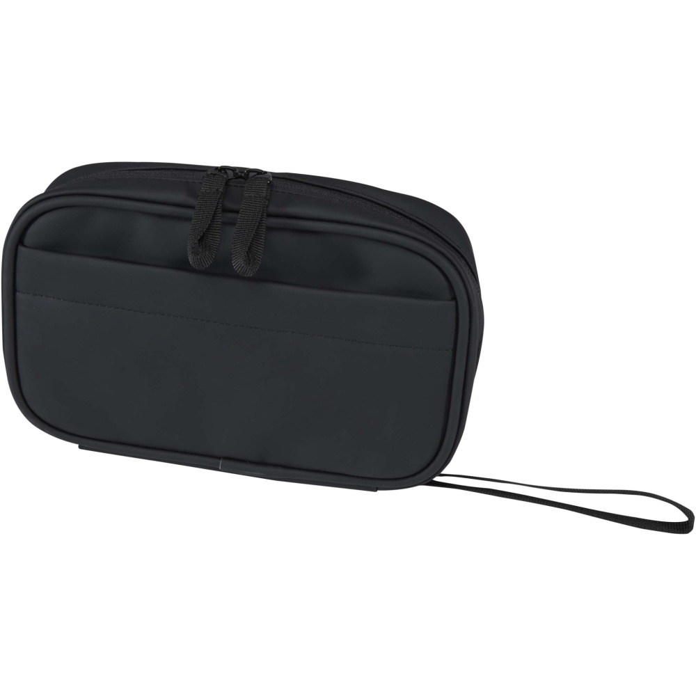 Logo trade business gifts image of: Resi Plus GRS recycled tech pouch 1L