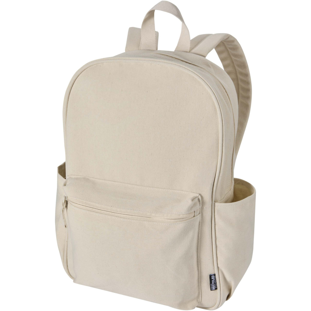 Logotrade promotional giveaways photo of: Recanvas 15.6” GRS recycled city backpack 16L