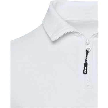 Logotrade promotional merchandise picture of: Zeus long sleeve unisex half zip polo