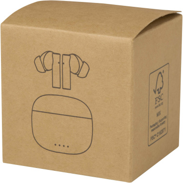 Logo trade corporate gift photo of: Alterf recycled plastic True Wireless Bluetooth® headset with silicone eartips