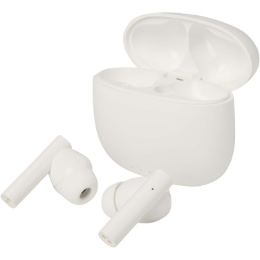 Logo trade advertising product photo of: Alterf recycled plastic True Wireless Bluetooth® headset with silicone eartips