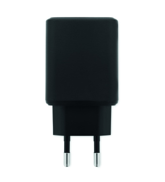 Logotrade corporate gift image of: EU 2-pole wall adapter/charger