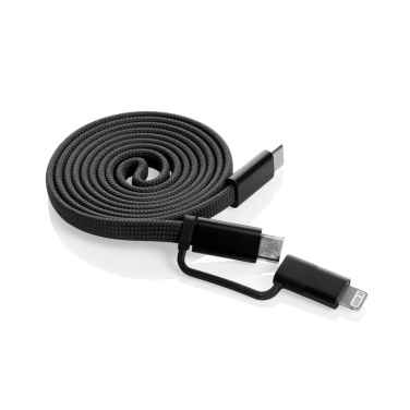 Logotrade promotional gift picture of: Arc RCS recycled Ultra-thin 60W 2 in 1 magnetic cable