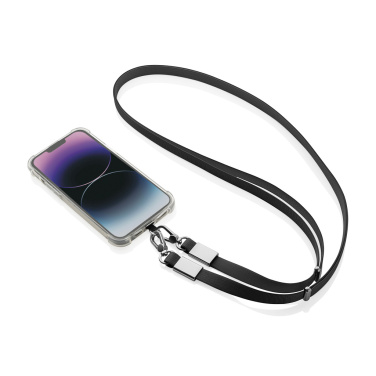 Logotrade advertising product picture of: Nivo RCS recycled PET Crossbody lanyard