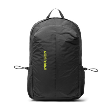 Logo trade promotional product photo of: KENTO URBAN RCS recycled nylon 15.6 inch Backpack with front