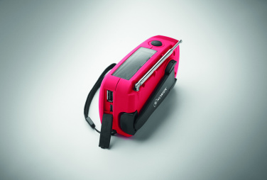 Logo trade promotional giveaway photo of: Portable radio SOS with LED torch
