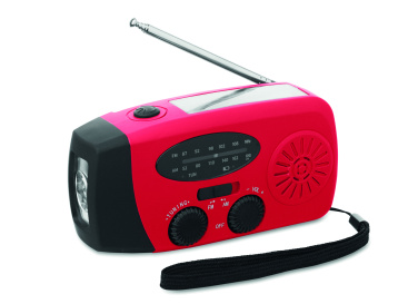 Logotrade promotional product picture of: Portable radio SOS with LED torch