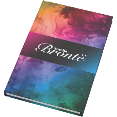 Logo trade business gifts image of: Novella Brontë A5 matt hard cover notebook - 100 sheets