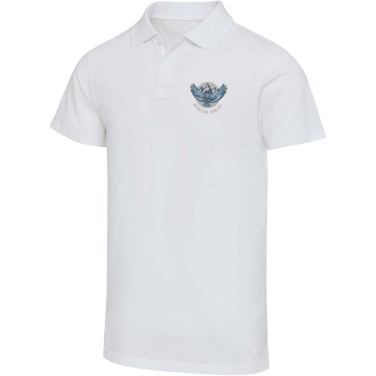 Logotrade advertising products photo of: Graphite 180 g/m² short sleeve unisex OCS organic polo