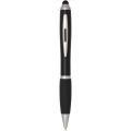 Nash RCS recycled plastic stylus ballpoint pen (blue ink), Black