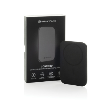 Logo trade advertising products image of: Urban Vitamin Concord RCS Ultra thin 3000mAh powerbank
