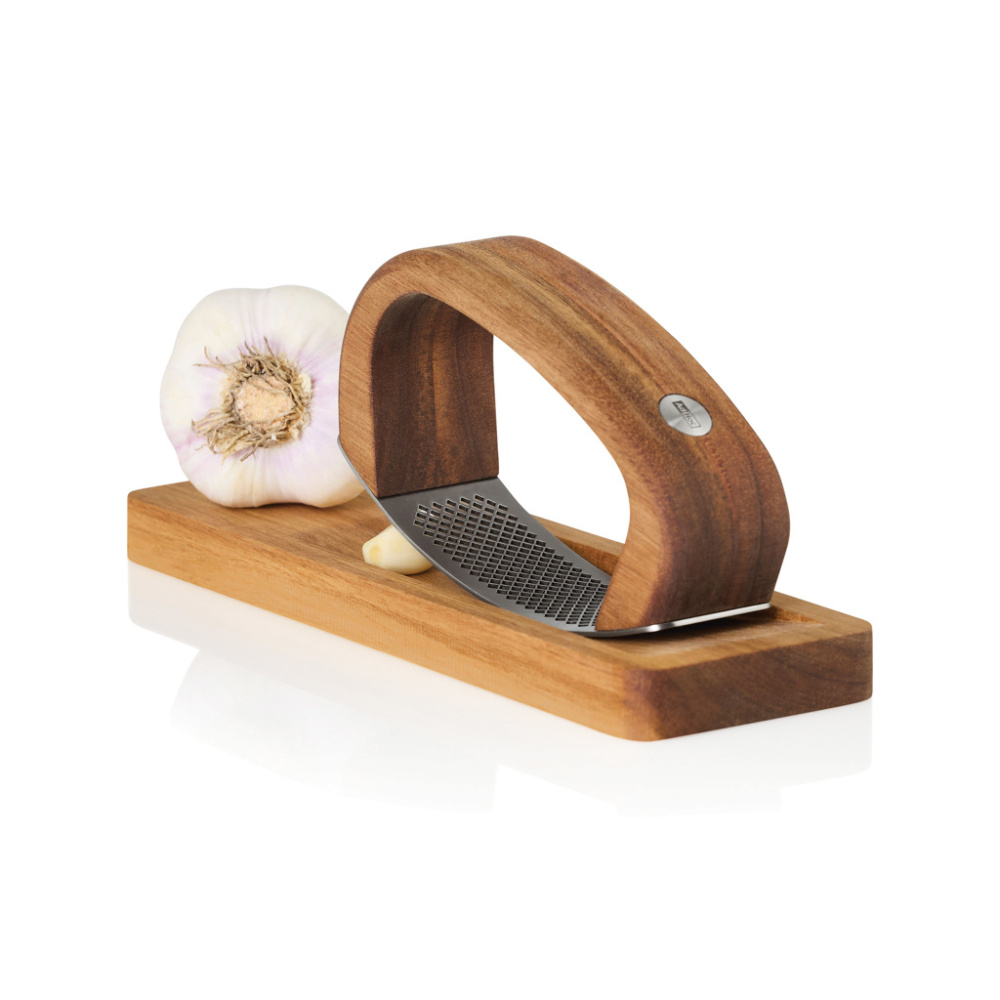 Logo trade corporate gift photo of: AdHoc RoccaAlio Garlic press with chopping board