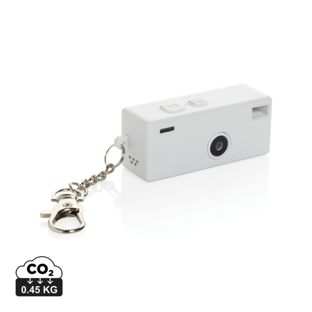 Logotrade promotional gift picture of: Cliq it RCS recycled Keychain Camera