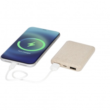 Logotrade ärikingitused pilt: Asama 5000 mAh nisuõlgedest elektripank