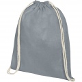 Oregon 140 g/m² puuvillane pingutusnööriga seljakott 5L, Hall