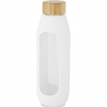 Logo trade reklaamtoote pilt: Tidan 600 ml borosilikaatklaasist pudel silikoonkäepidemega