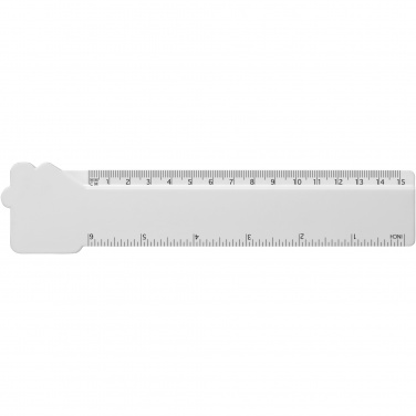 Logotrade reklaamkingitused pilt: Tait 15 cm majakujuline taaskasutatud plastikust joonlaud