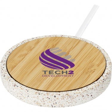 Logotrade firmakingitused pilt: Terrazzo 10W juhtmevaba bambusest laadimisalus