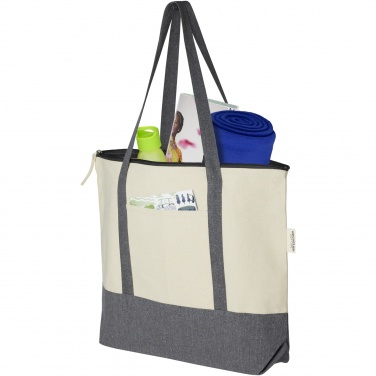 Logotrade reklaamtooted pilt: Repose 320 g/m² taaskasutatud puuvillast lukuga kandekott 10L