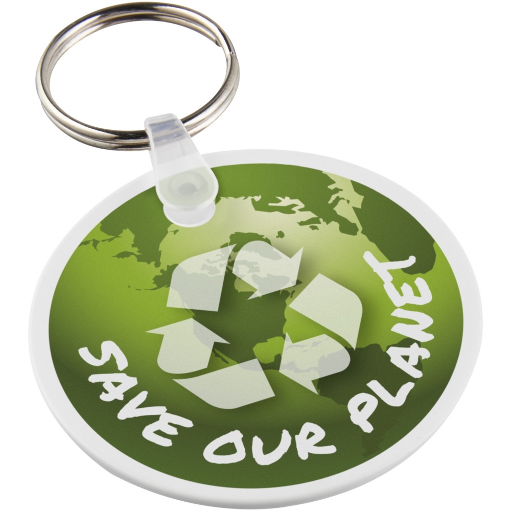 Logo trade reklaamkingi pilt: Tait ringikujuline taaskasutatud võtmehoidja