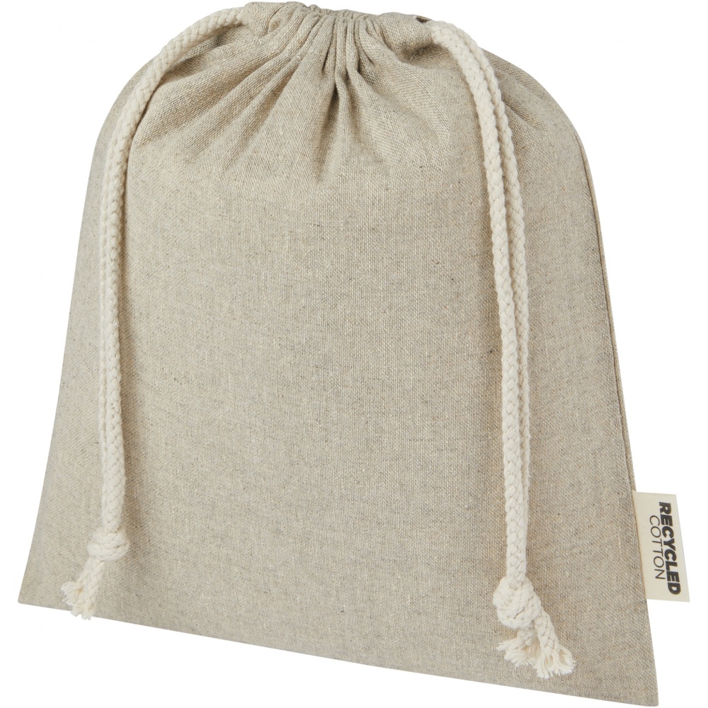 Logotrade meened pilt: Pheebs 150 g/m² GRS taaskasutatud puuvillast kinkekott keskmine 1,5L