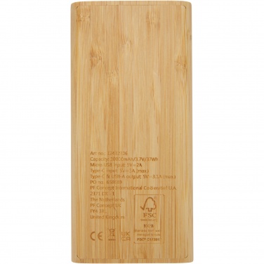Logotrade reklaamkingi foto: Tulda 10 000 mAh bambusest akupank
