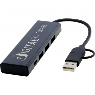 Logotrade reklaamkingid pilt: Rise RCS-i taaskasutatud alumiiniumist USB 2.0 jaotur