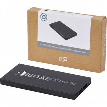 Logo trade ärikingituse pilt: Connect 5000 mAh taaskasutatud alumiiniumist akupank