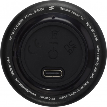 Logo trade firmakingituse pilt: Rise 3W RCS taaskasutatud alumiiniumist Bluetooth® minikõlar 