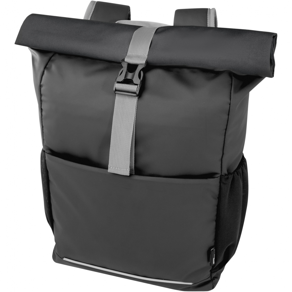 Logotrade meened pilt: Aqua 15" GRS taaskasutatud veekindel rulliga rattakott 20L
