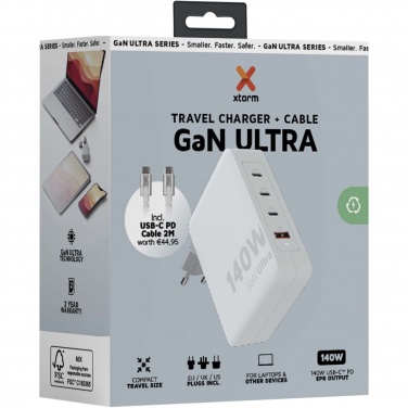 Logotrade meene foto: Xtorm XVC2140 GaN Ultra 140 W reisilaadija 240 W USB-C PD kaabliga
