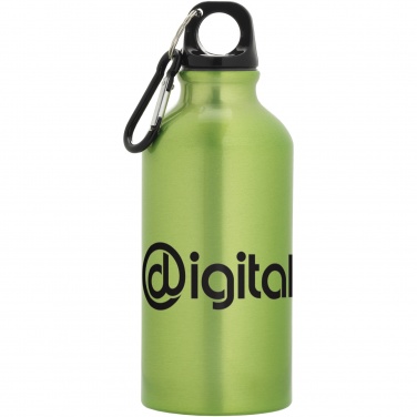 Logotrade reklaamtoote foto: Oregon 400 ml alumiiniumist veepudel karabiiniga