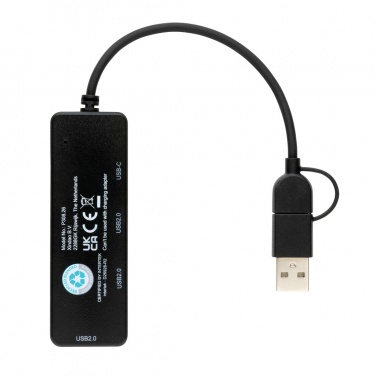 Logotrade firmakingitused pilt: RCS taaskasutatud plastist kahe sisendiga USB-jaotur