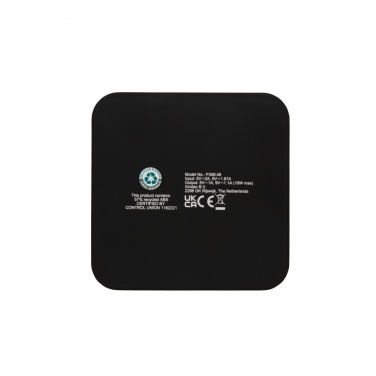 Logotrade reklaamtooted pilt: RCS taaskasutatud plastist 10 W juhtmeta laadija USB-portidega