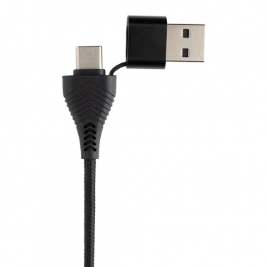 Logo trade reklaamkingi pilt: Link RCS-i taaskasutatud plastist ja bambusest kahe sisendiga USB-jaotur