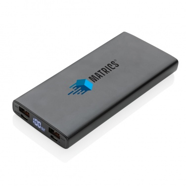 Logo trade reklaamkingi pilt: Alumiiniumist 18 W 10 000 mAh PD Powerbank