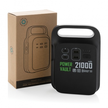 Logo trade firmakingituse pilt: Power Vault RCS rplastic 21000 mAh kaasaskantav elektrijaam