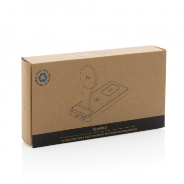 Logotrade reklaamtoote foto: Fenwick RCS taaskasutatud plastist 10000mah 3 ühes kiire akupank