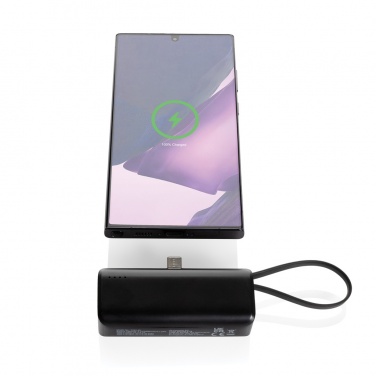 Logo trade meened foto: Powerlink RCS rplastic 3000 mah powerbank USB C pistik