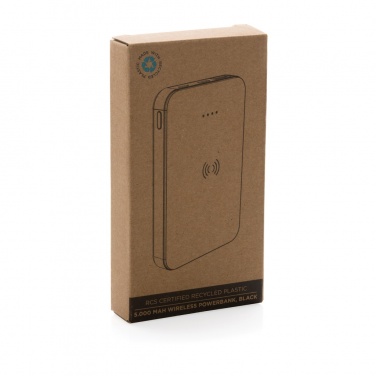 Logo trade reklaamkingituse pilt: RCS taaskasutatud plastist 5000 mAh 5W juhtmevaba akupank