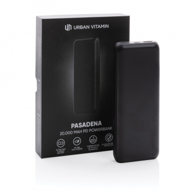 Logo trade firmakingituse pilt: Urban Vitamin Pasadena 20 000 mAh 18W PD toitepank