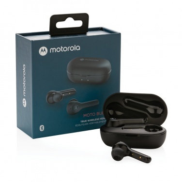 Logotrade reklaamtoote foto: Motorola IPX5 TWS MOTO nupud 85