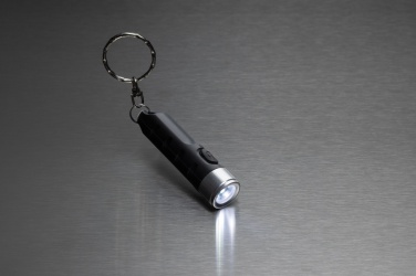 Logotrade firmakingituse foto: Globix RCS taaskasutatud plastist USB taaslaetav võtmehoidja taskulamp