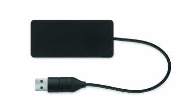 Logo trade reklaamkingituse pilt: 3-pordiline USB-jaotur 20 cm kaabliga