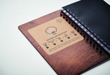 Logo trade ärikingid foto: A5 kasepuidust märkmik GROWBOOK™