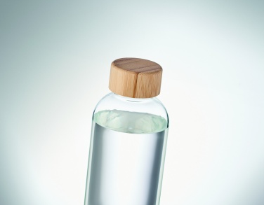 Logo trade reklaamkingi pilt: Klaaspudel 650ml bambusest kaas