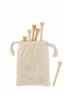 Logotrade firmakingitused pilt: 20 bambusest golfi t-de komplekt
