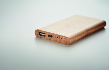 Logotrade ärikingitused pilt: 4000 mAh bambusest akupank