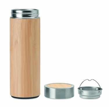 Logo trade ärikingituse pilt: Bambusest topeltseintega termos 400ml