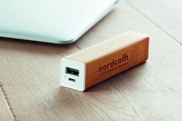 Logo trade ärikingituse pilt: Bambusest akupank 2200 mAh POWERBAM